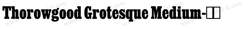 Thorowgood Grotesque Medium字体转换